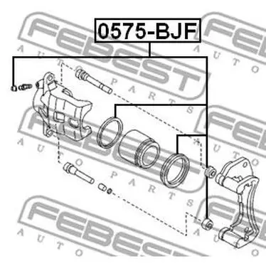 Ремкомплект суппорта тормозного переднего Mazda 323 BJ 98-04 FEB | Автомобили и мотоциклы