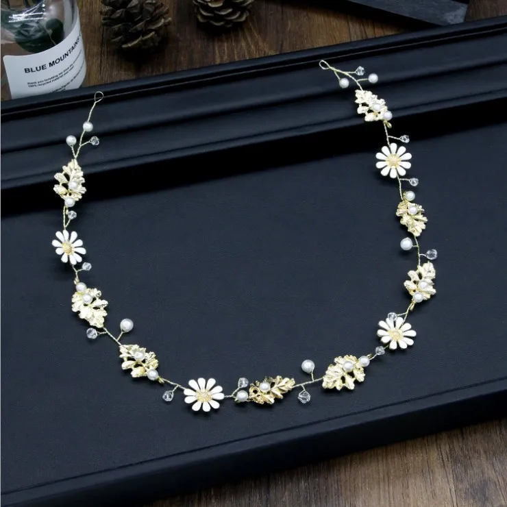 Девочки золотой лист греко римские свадебные аксессуары для волос женские