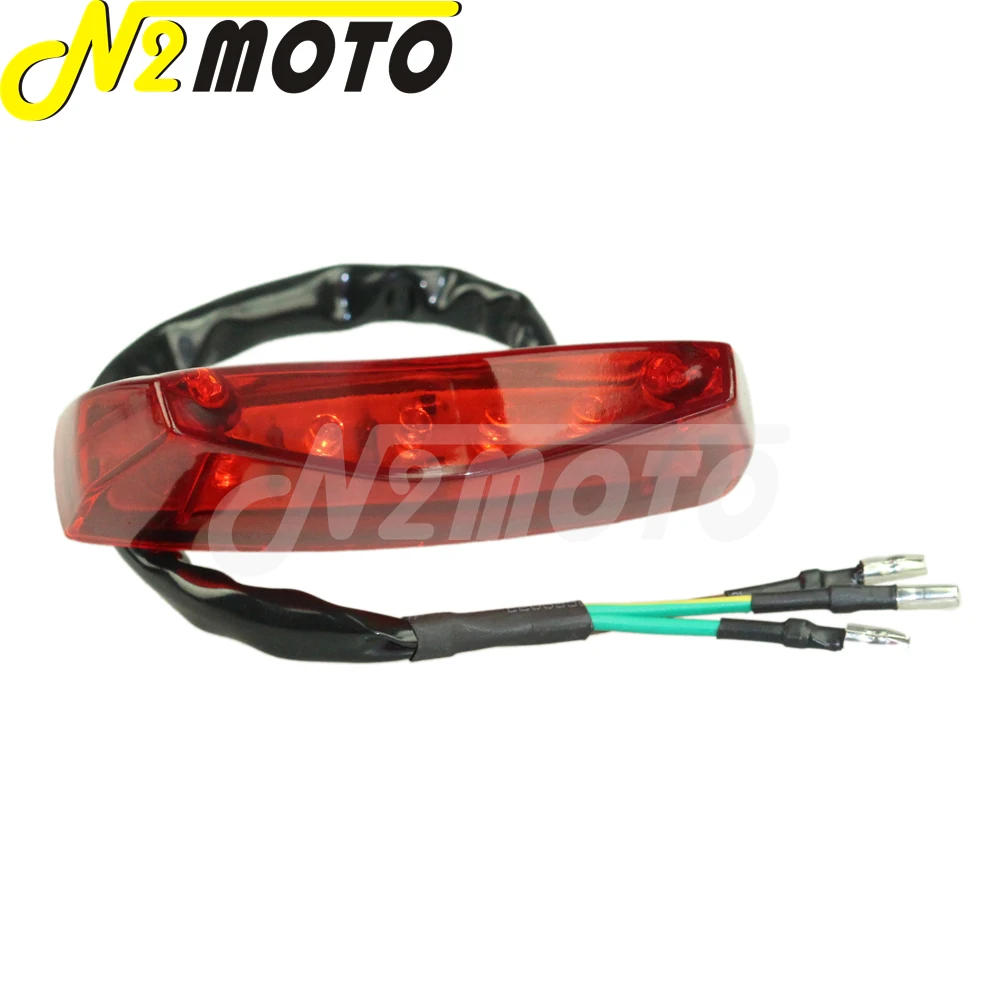 Красный светодиодный тормозной фонарь для мотоцикла задний Honda KAWASAKI KLX DRZ DRM