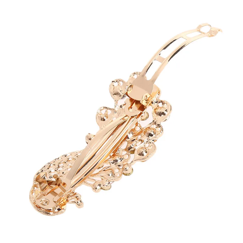 Заколка для волос с павлиньими стразами в стиле ретро заколка волос|hair clip|retro hair