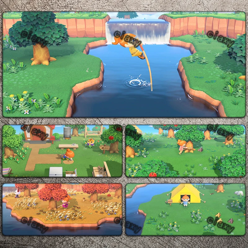 

Desk Mat Computer Office Gaming Mouse Carpet Game Pad Animal Crossing Mats Keyboard Gamer Laptops Extended Accessories Big Rug
