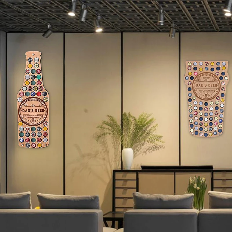 Beer Bottle Cap Rack Map-husband's Gift Storage Holders Home Wall Hanging Decoration Crafts | Дом и сад