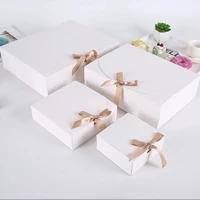 5pcs white kraft paper gift box handmade candy chocolate cookie storage box party supplies clothing storage for birthday