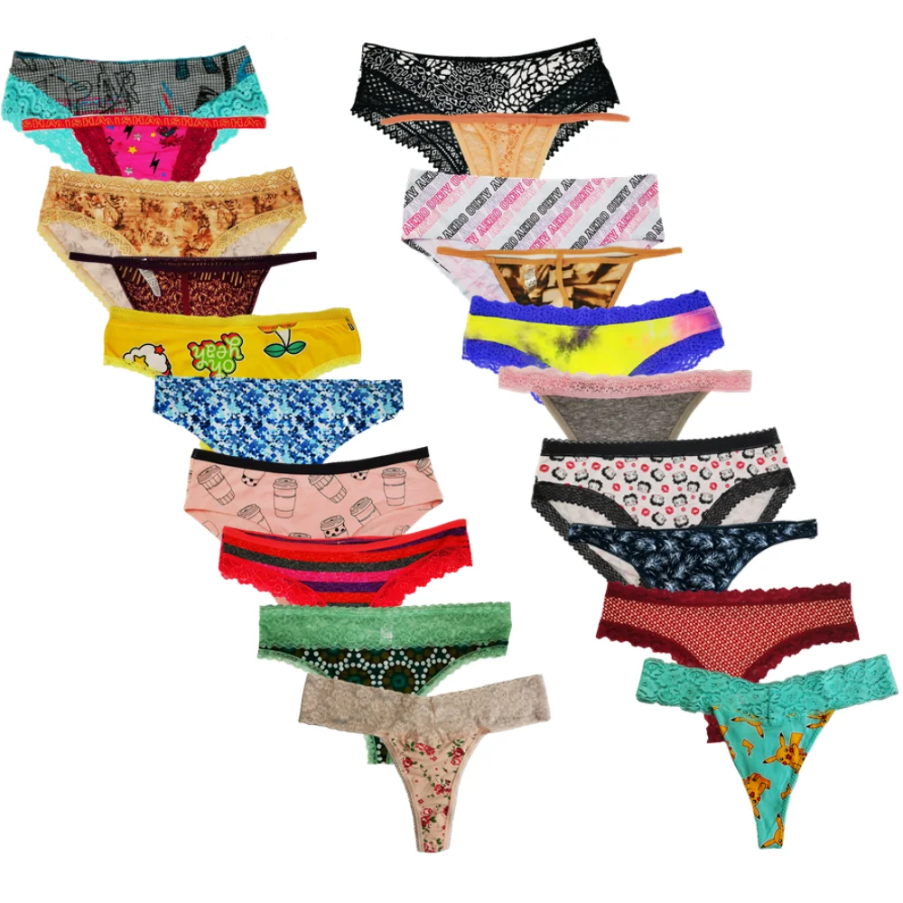 

DIRCHO Women Underwear Variety Panties Pack 10 Lacy Thongs G-strings Cotton Briefs Hipsters Bikinis Undies Lot Assorted