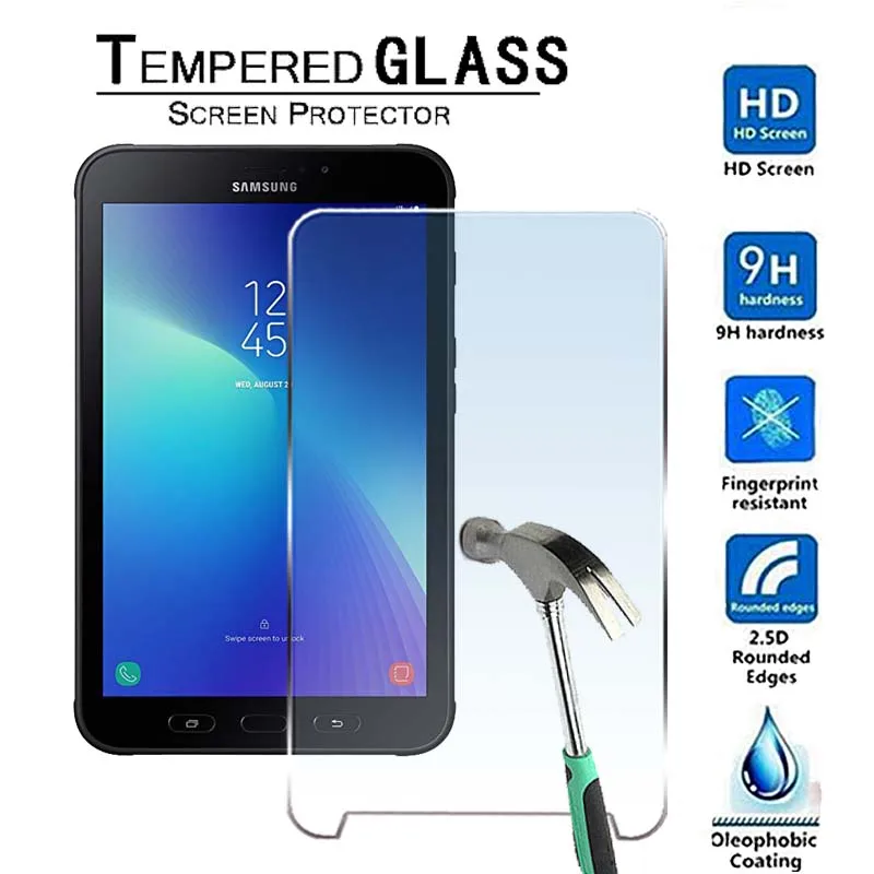 Для Samsung Galaxy Tab Active 2 WI FI Premium Tablet 9H Закаленное стекло Защитная пленка защитный