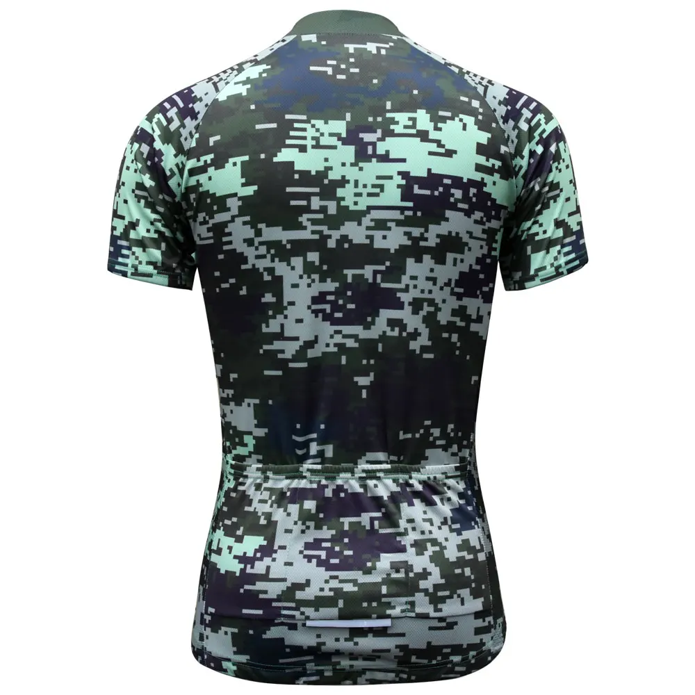Джерси для велоспорта Мужская дышащая камуфляжная одежда спорта на открытом
