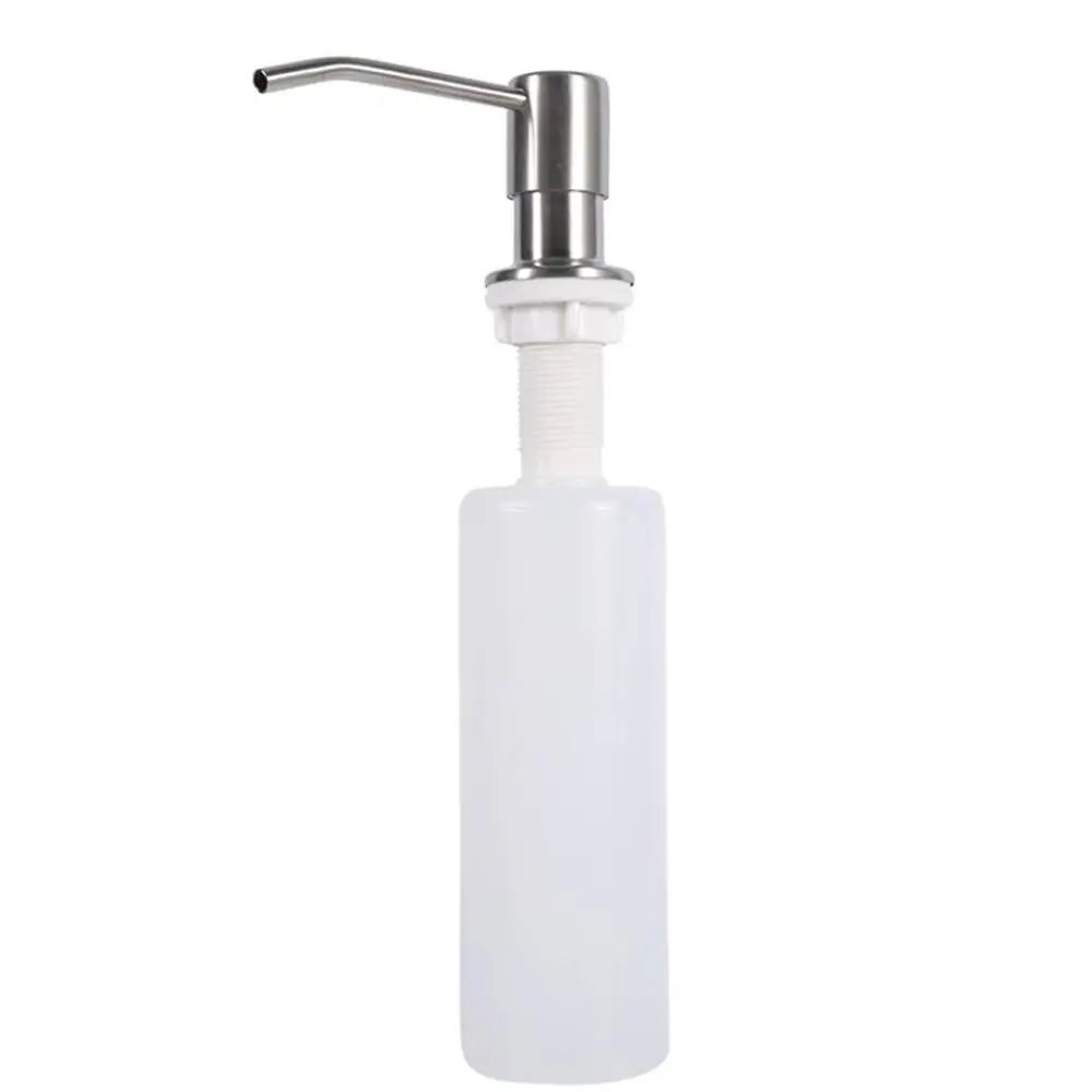 

300ML Stainless Steel Soap Dispenser Hand Liquid Pump Bottle Touchless Detergent Dispenser Kitchen Sink Douche Accessoire