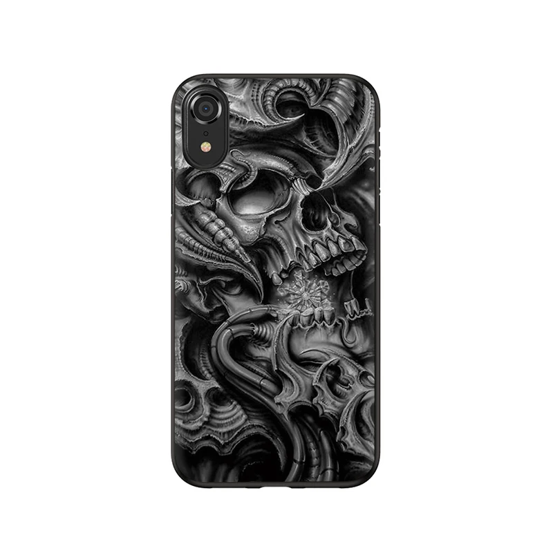 Мягкий силиконовый чехол для телефона EWAU Hr Giger Li II чехол для iPhone 5 5S SE 6 6s 7 8 Plus X XR XS 11 Pro MAX - Цвет: B11