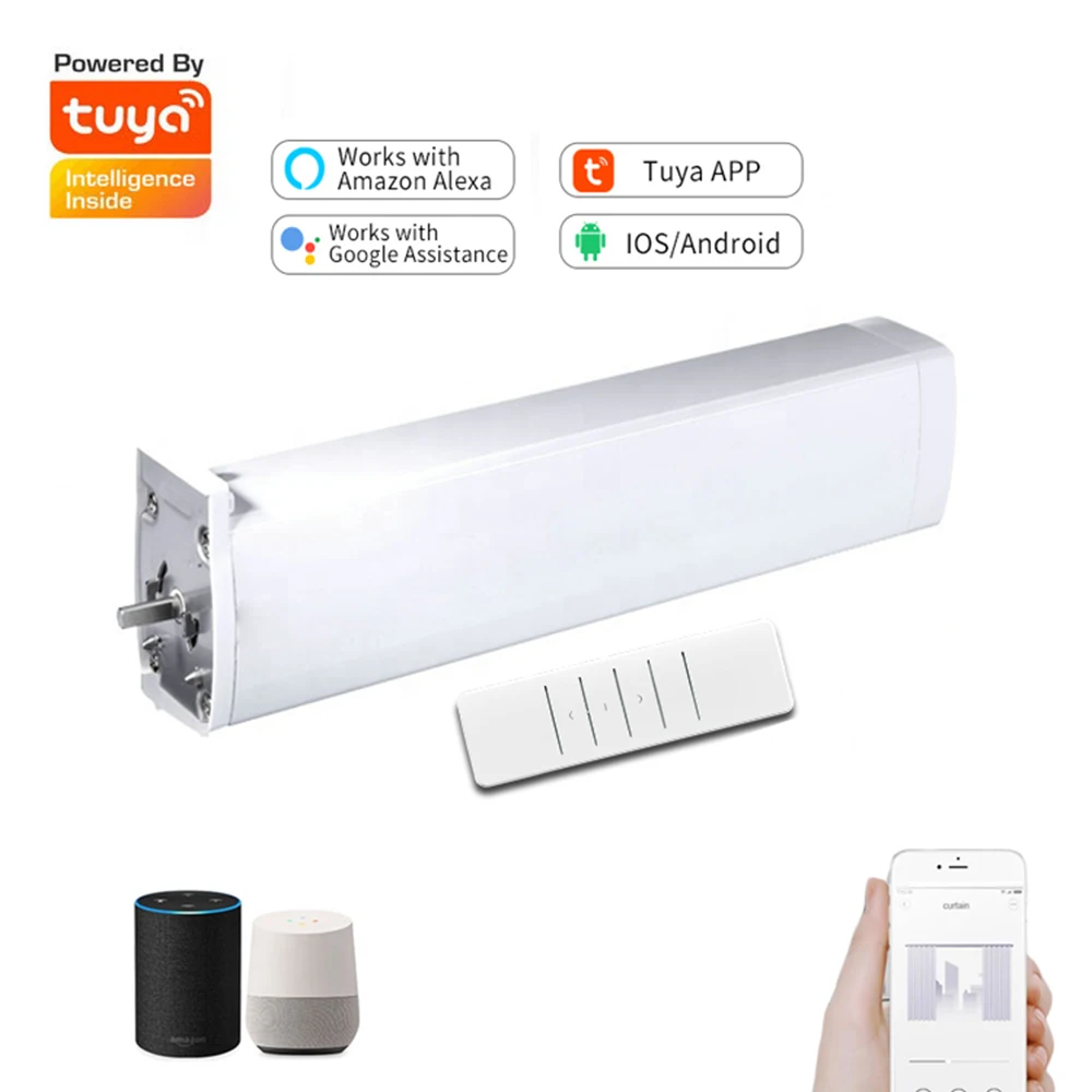 Мотор для штор Tuya Smart Life Wi-Fi голосовое управление | Строительство и ремонт
