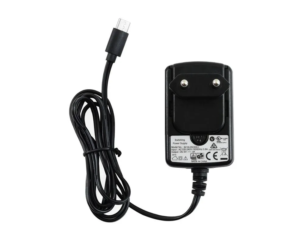 Raspberry Pi 4 USB-C US/EU/UK источник питания 5 В/3 а с сертификатом безопасности Мульти