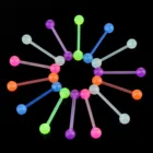 Светящийся пиджак для соска ногтей мягкий акриловый язык пирсинг для ушей кости ногтей тела пирсинг для женщин