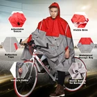 Непромокаемый дождевик для мужчин и женщин, уличный Рюкзак-пончо со светоотражающим дизайном, защита от дождя для езды на велосипеде, скалолазания, пешего туризма