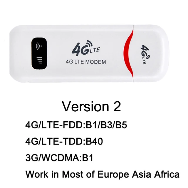 4G LTE WiFi роутер USB модем Мобильная точка доступа беспроводной слот для sim-карты ключ Unlcok широкополосная палка Дата карта для Windows Mac OS - Цвет: Version 2