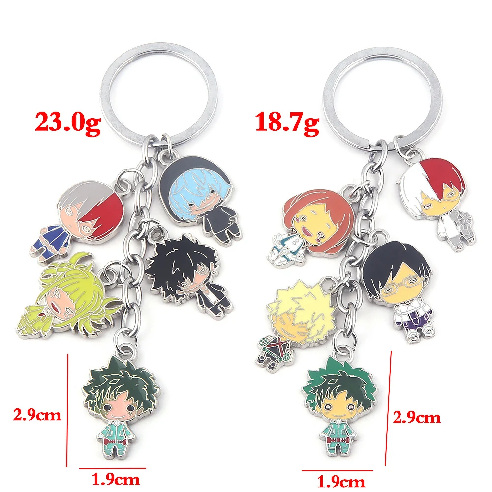 

Anime My Hero Academia Boku no hero Academia Keychain metal Keyring Key chain Pendants