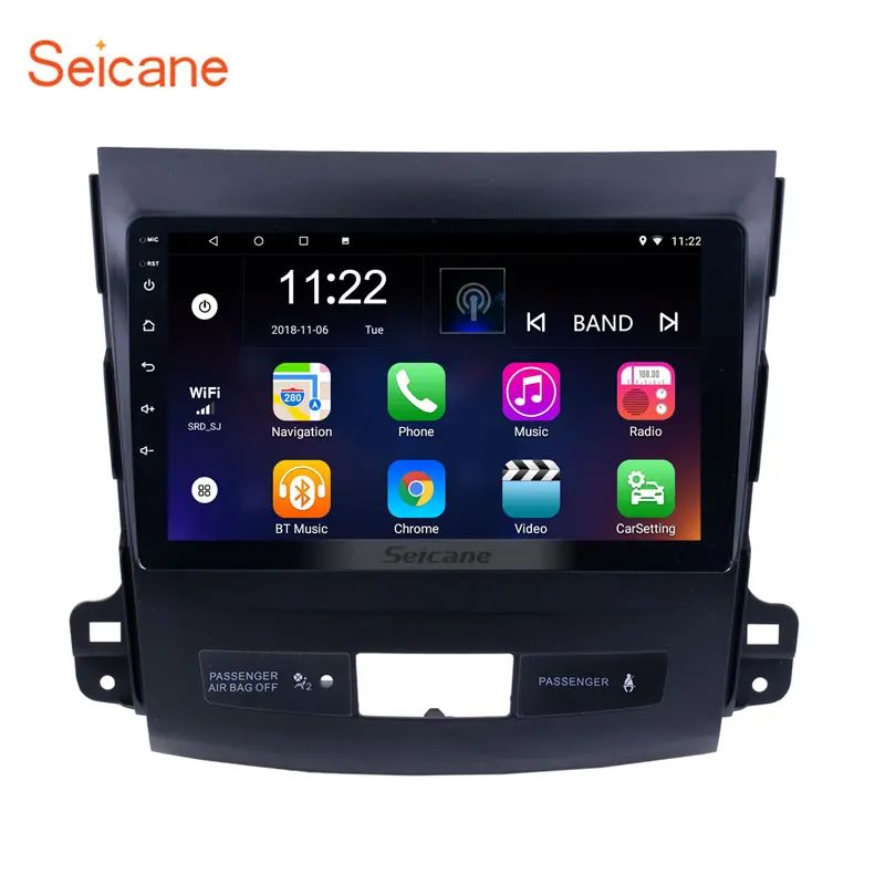 Seicane Android 10 0 автомобильный мультимедийный плеер для 2006 2014 MITSUBISHI Outlander 9 дюймов GPS Navi