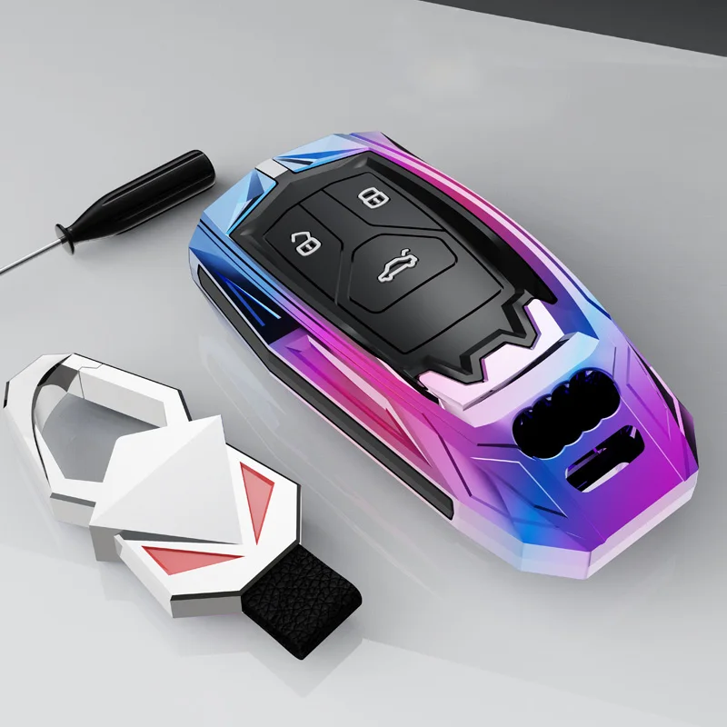 

Чехол для автомобильного ключа, чехол из силикагеля для Audi A3, A4L, A5, A7, A8L, Q5, s6, A1, Q2L, Q3, Q7, A5, Q5L, a6, защитный чехол из цинкового сплава