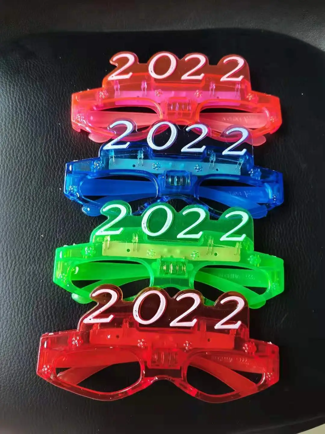 

1000pcs 2022LED luminous glasses New Year digital flashing glasses luminous shutter