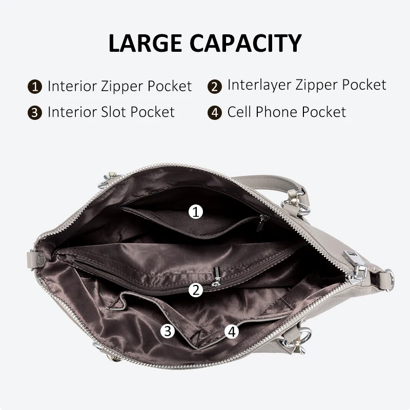 REALER реальнее сумка женская большой через плечо женщина Настоящая кожа женские