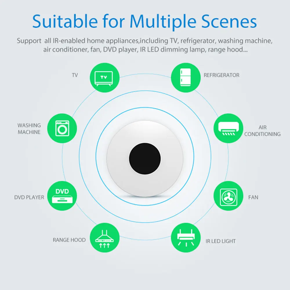 

Universal WiFi Tuya Smart IR Remote Controller APP Remote Control Works With Alexa Google Home Smart Home Automation