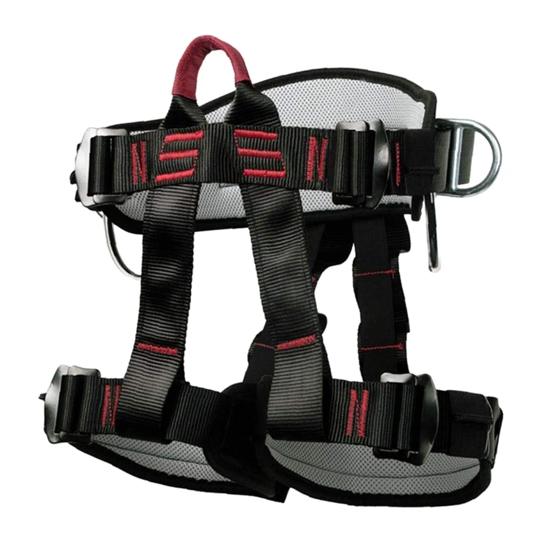 

Climbing Harness Safety Thicken Adjustable Half Body Harness for Rock Mountain Tree Climbing Cave Rescue
