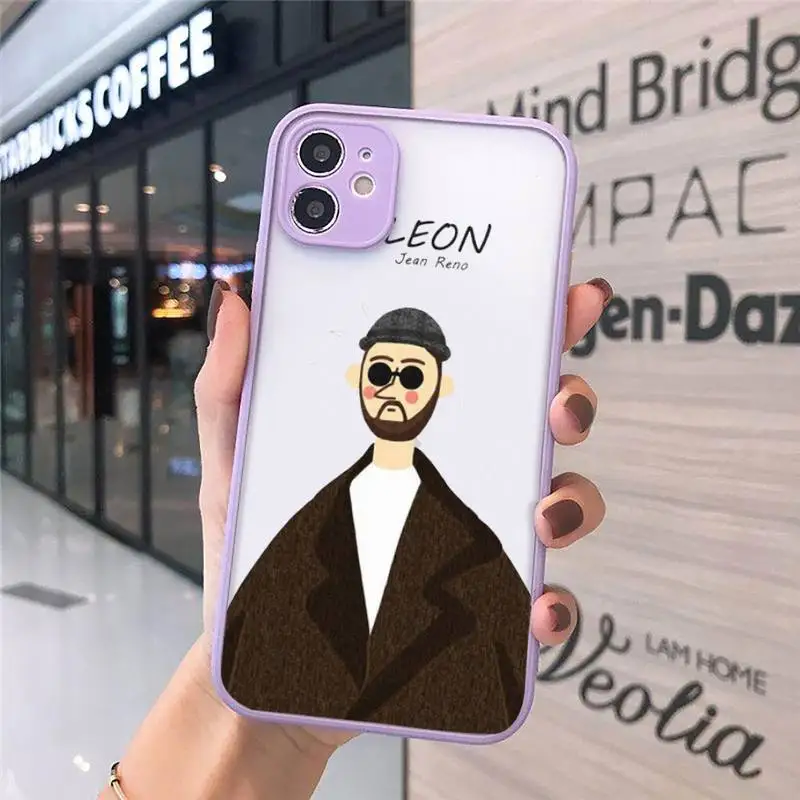 

Leon Matilda Natalie Portman Movie Phone Case Matte Transparent for iPhone 7 8 11 12 s mini pro X XS XR MAX Plus cover funda