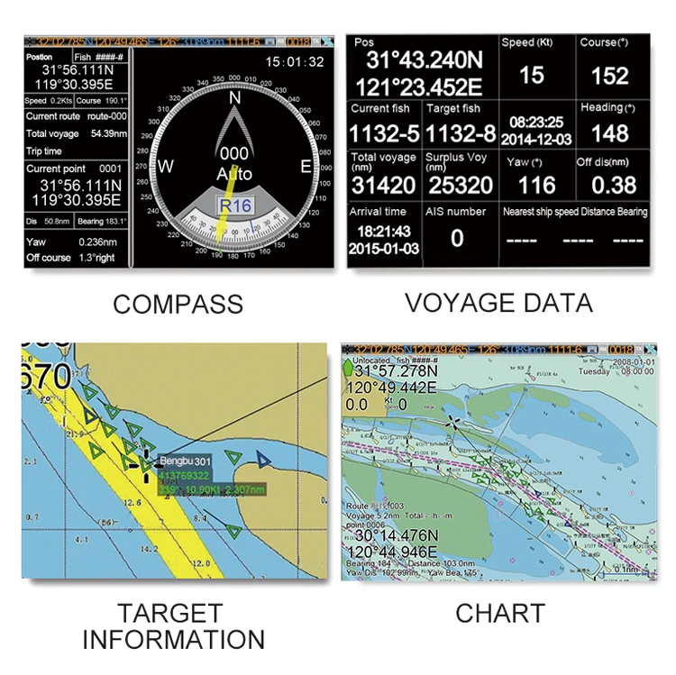 

19" marine gps ais class b chartplotter for Fishing Boat