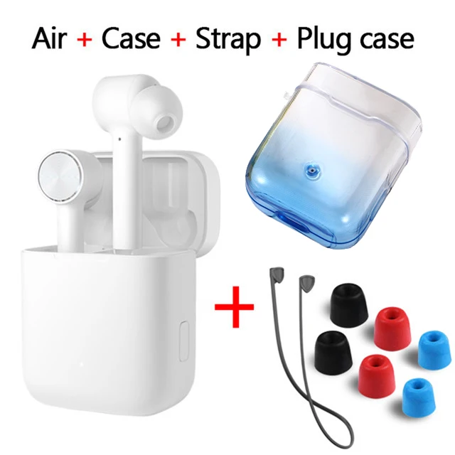 add blue plug rope Оригинальные наушники Xiaomi Air TWS Airdots Pro, bluetooth-гарнитура, переключатель ANC, ENC, стерео, автоматическая пауза, управление нажатием, беспроводные наушники - Цвет: add blue plug rope