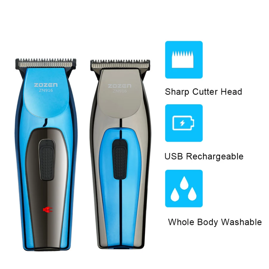 Профессиональная перезаряжаемая машинка для стрижки волос портативная