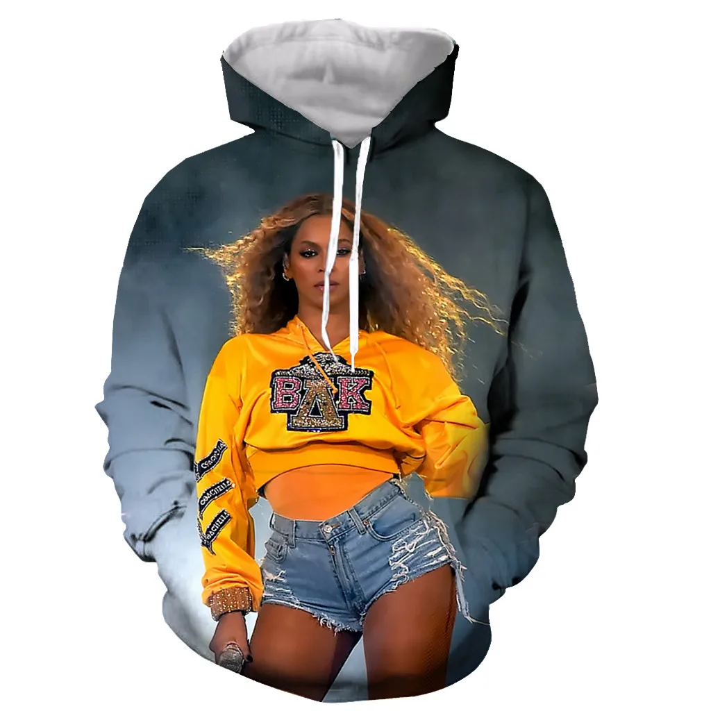 Новое поступление популярная модная крутая футболка певица Бейонсе с 3D принтом