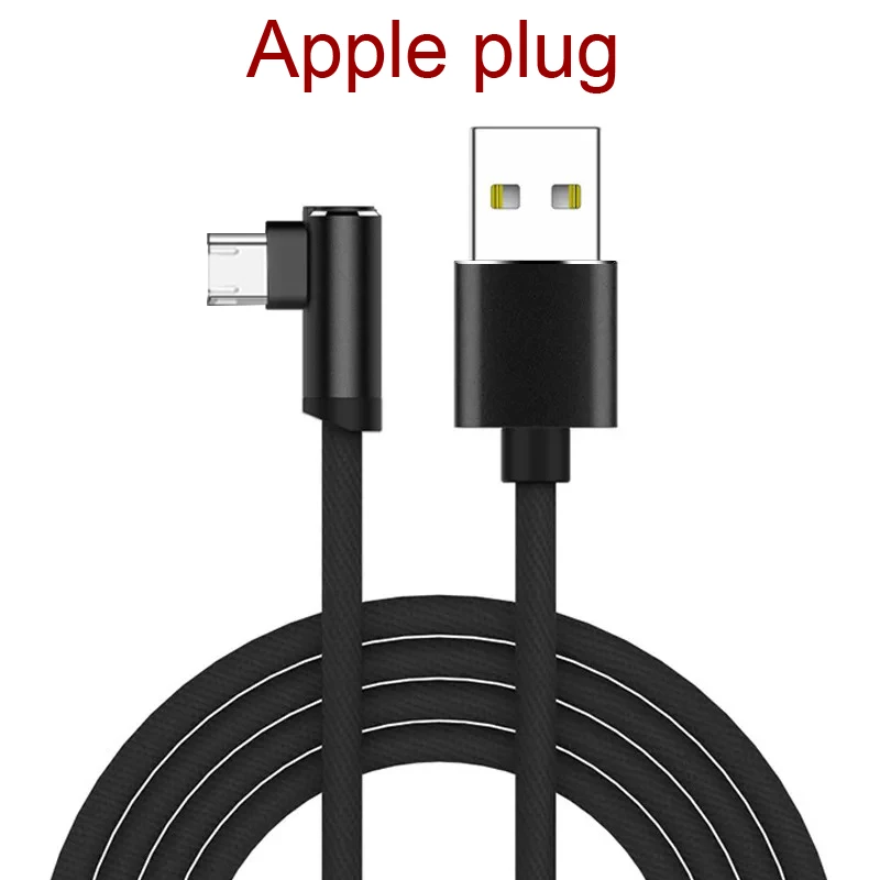 black Apple plug Прямоугольный разъем для быстрой зарядки и передачи данных - Цвет: black Apple plug