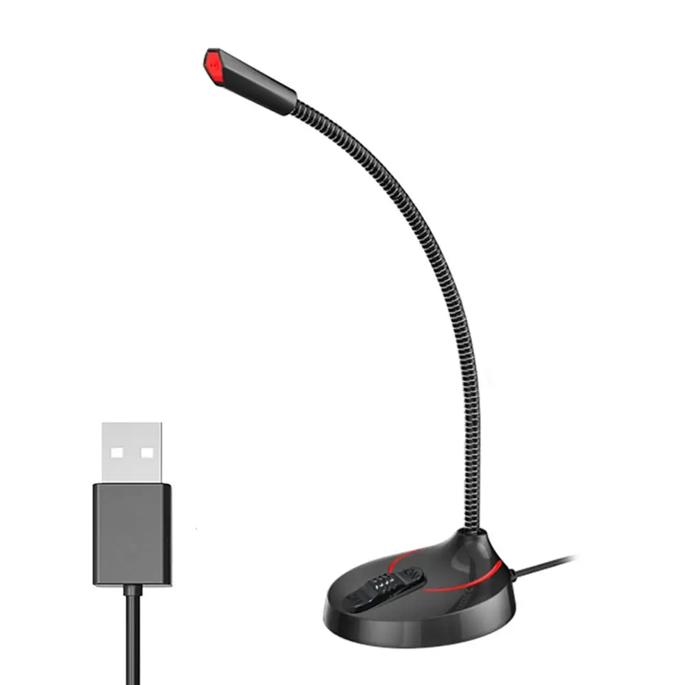 SOONHUA портативный Настольный Студийный микрофон 3,5 мм штекер/USB микрофон с 360 регулируемой подставкой для компьютера ноутбука запись Live Mic