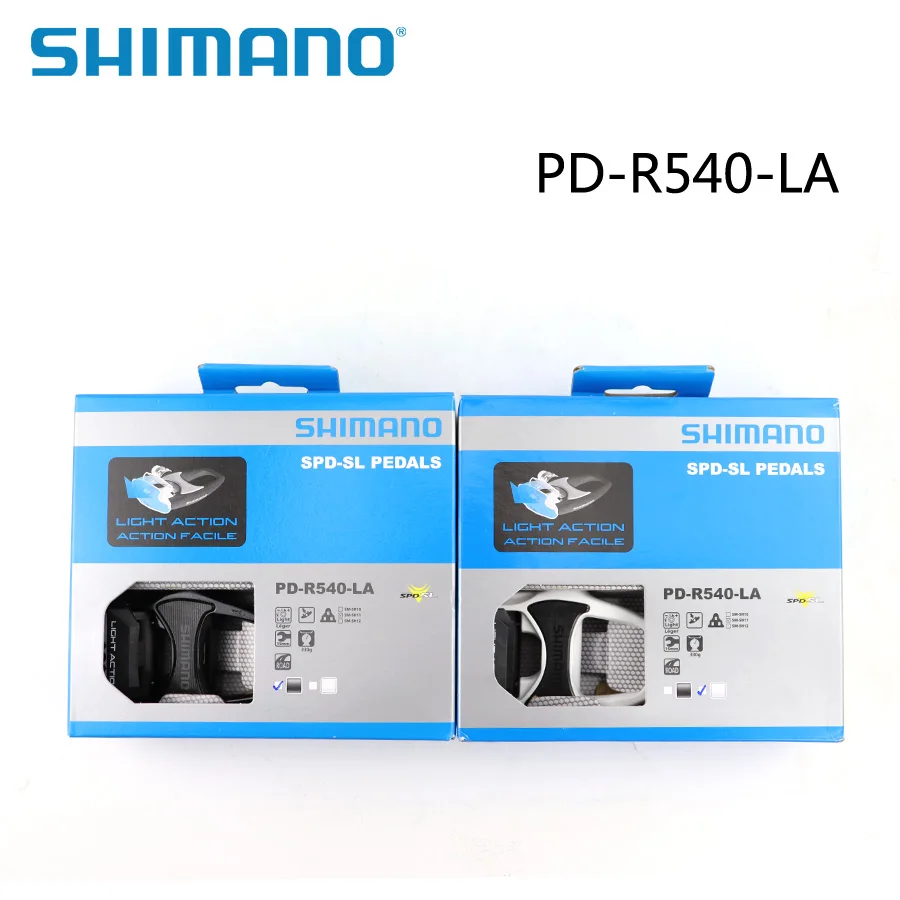 SHIMANO PD-R540 PD R540 LA SPD SL педаль оригинальная коробка включает в себя SM-SH11 самоблокирующиеся бутсы, Педальный светильник, педали для езды на велосипеде