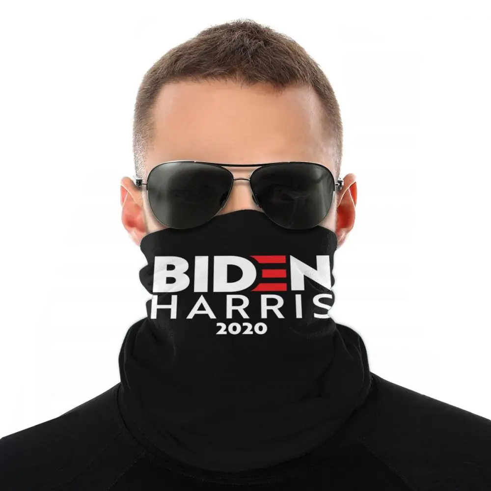 

Joe Biden Harris 2020 America USA Scarves Half Face Mask Men Women Halloween Neck Gaiter Seamless Bandanas Windproof Headwear