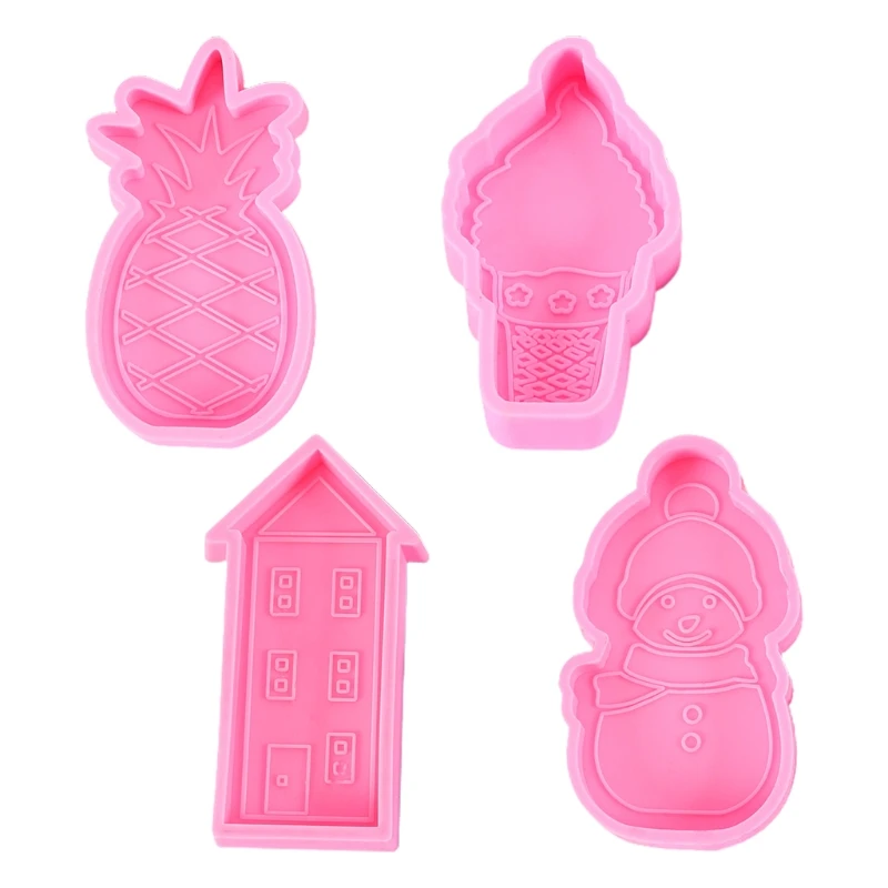 

2022 New Cartoon Keychain Epoxy Resin Mold Jewelry Pendant Decorations Silicone Mould DIY Crafts Home Decorations Ornaments Tool