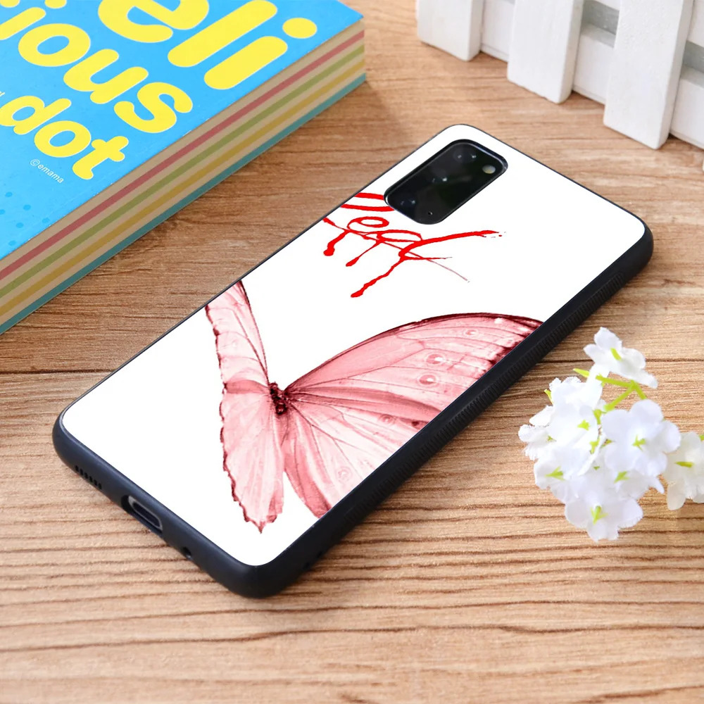 

For Samsung Galaxy Whole Lotta Red Butterfly Soft TPU border Samsung Galaxy Case