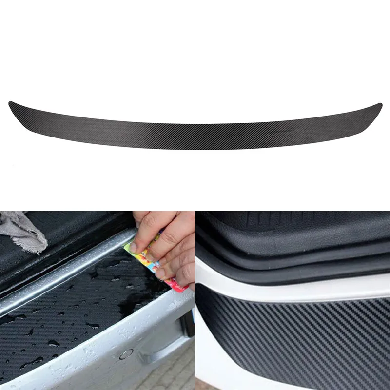 

1Pc Waterproof Carbon Fiber Rear Bumper Sticker Trim Protector For VW Golf MK6 GTI 108cmx7cm
