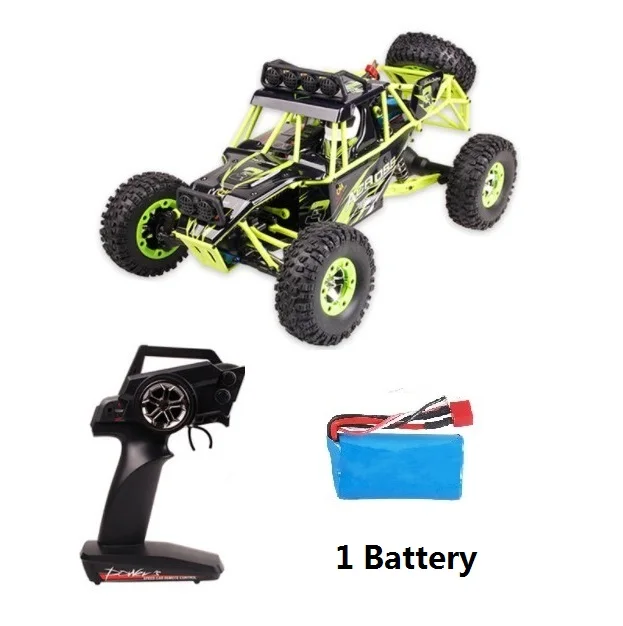 1 battery WLtoys 12428 RC автомобиль 4WD 1/12 2,4 г 50 км/ч высокоскоростной монстр грузовик радиоуправляемое Багги внедорожный обновленная версия VS A979-B - Цвет: 1 battery
