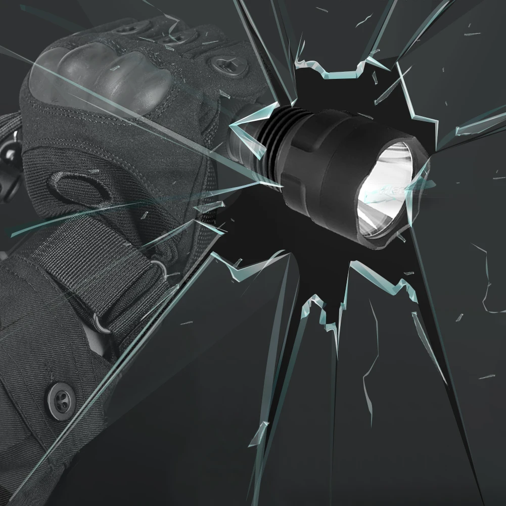 

CREE XM L2 Tactical led flashlight torch Waterproof flashlights usb Rechargeable 18650 battery light Tactical frame Tail switch