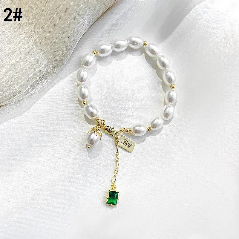 

"TIMEONLY Luxury Opal Shell Star Moon Butterfly Heart Bracelets CZ Zirconia Flower Titanium Steel Charm Bracelet for Women Lady