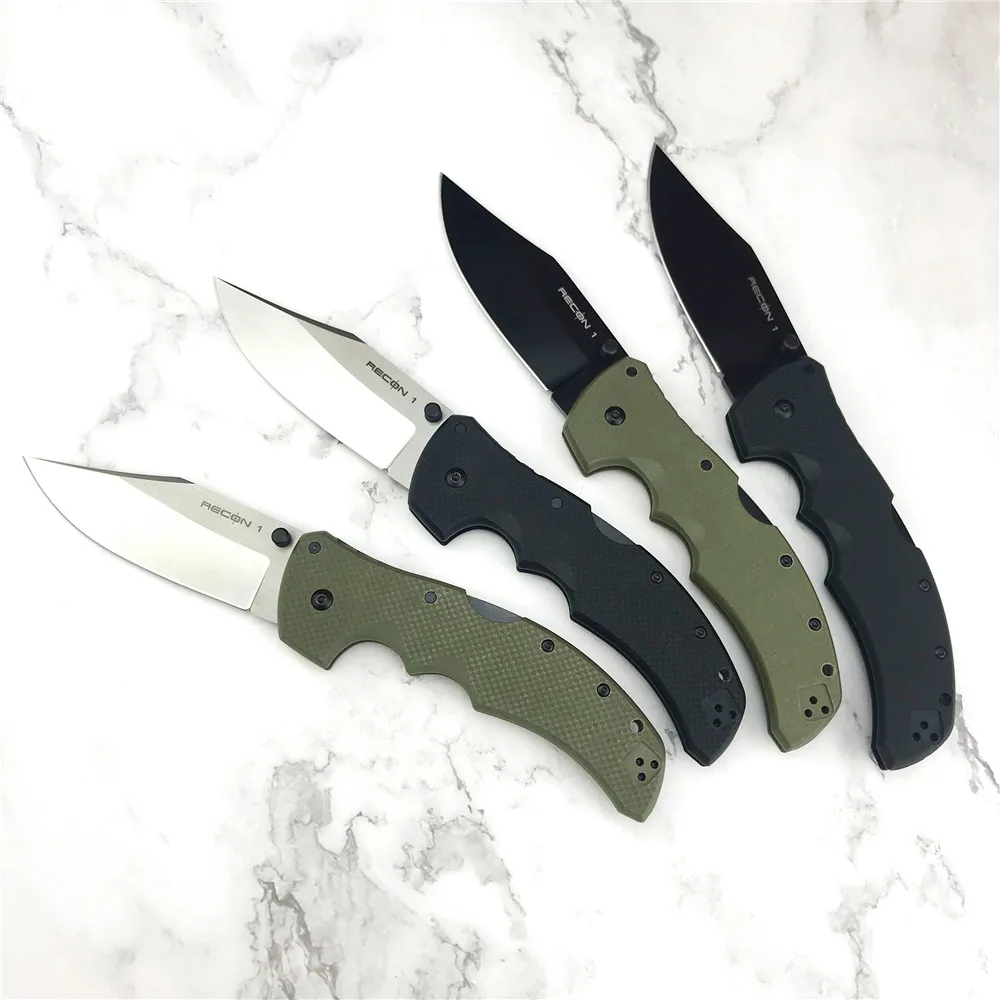 

Cold Steel RECON 1 Scout Folding Knife G10 Handle S35VN Steel Blade Folding Pocket Survival EDC Tool Camping Hunting Tactical