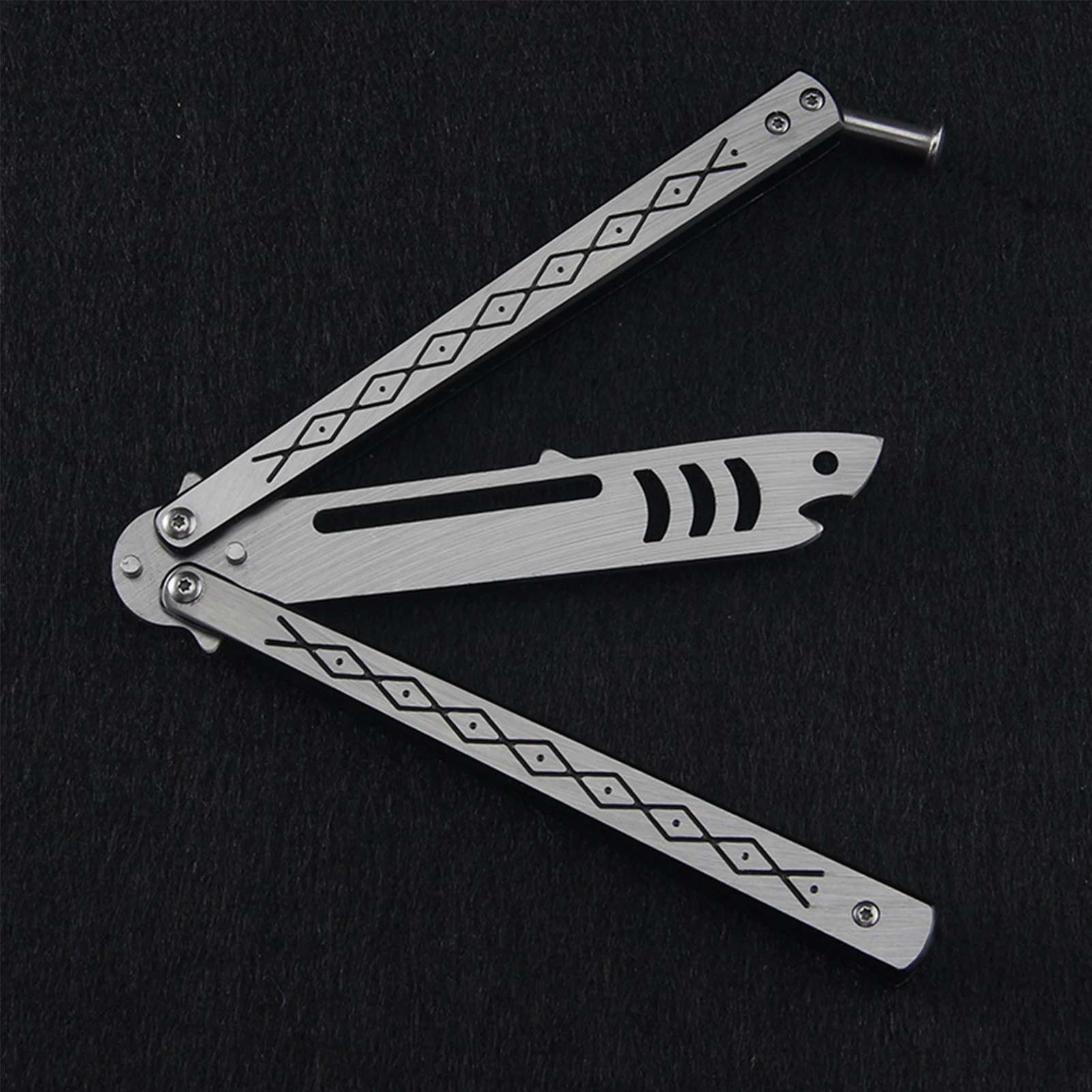 1 шт. складной нож-бабочка Blunt Balisong Shark Design карманный тренировочный нож для