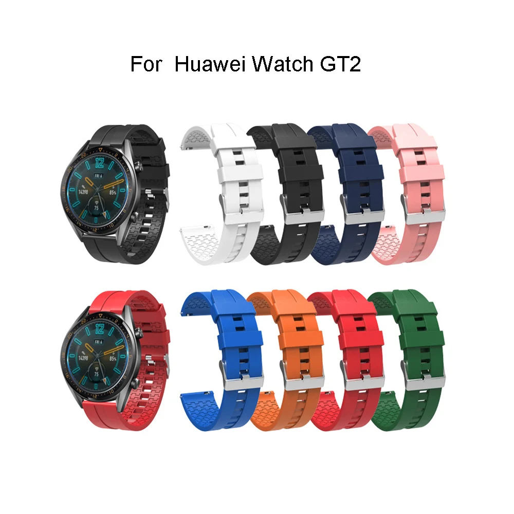 22 мм силиконовый ремешок для часов huawei Watch GT2 Band смарт часы браслет для huawei часы GT2 Браслет замена Correa