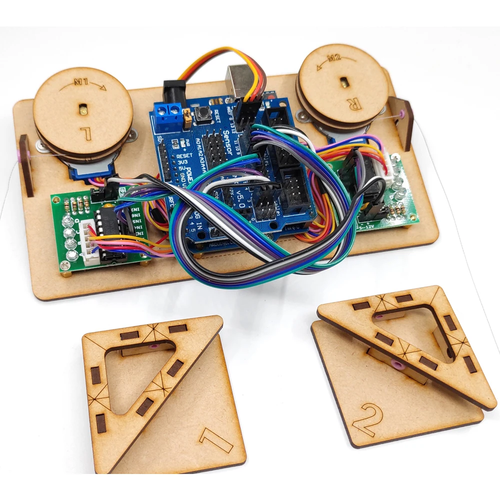 Робот для рисования стен с кабелем плоттер Arduino комплект проекта Полярный график