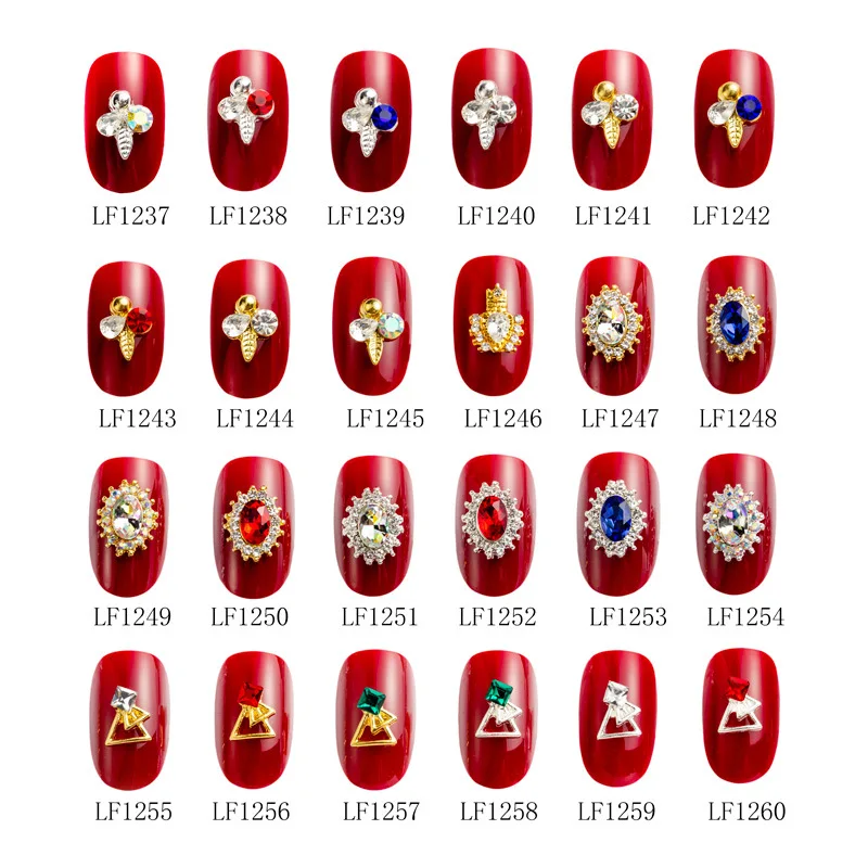 

5 Pcs/Bag Metal Alloy Bee Shape 3D Nail Art Ornament Gold Silver Jewelry Gem Pearl Charm Nail Rhinestone DIY Accessories