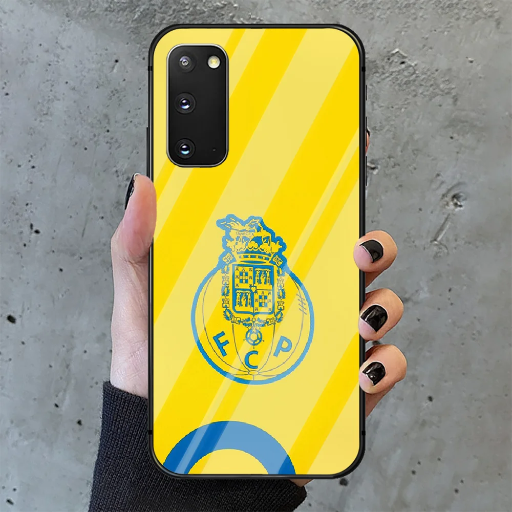 

Portugal Porto football Phone Tempered Glass Case Cover for Samsung Galaxy A M 12 20 21 30 31 40 50 51 52 70 71 72 E S Back