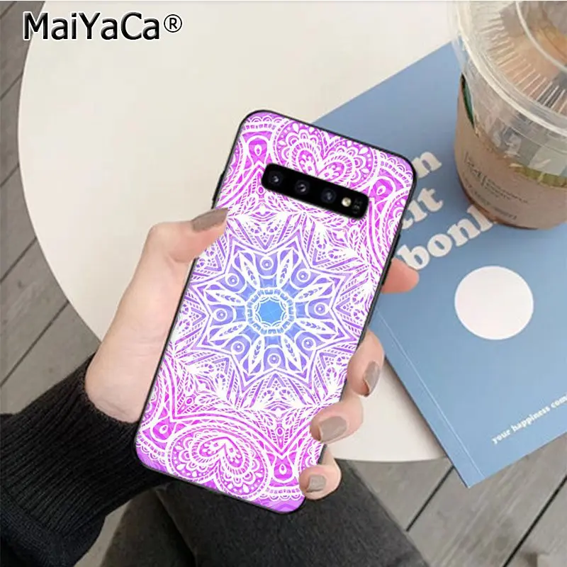 Чехол MaiYaCa с цветочным принтом Мандала для Samsung S9 plus S6 edge S7 S7edge S8 S8plus S10 | Мобильные