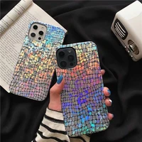 luxury for iphone 11 promax laser crocodile pattern mobile phone case for iphone 7plus 8 xr xs 12 trendy protective cover funda