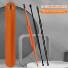 3 шт. мягкий силиконовый удалитель ушной серы Портативный ушной очиститель из нержавеющей стали ушной воск 2 головки ушной Пинцет s берцет