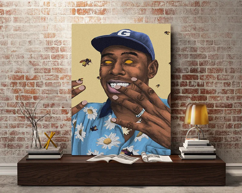 Tyler The Creator rapper хип-хоп поп современный дом Дети Гостиная Спальня Декор печать плакат Картина Настенная живопись холст