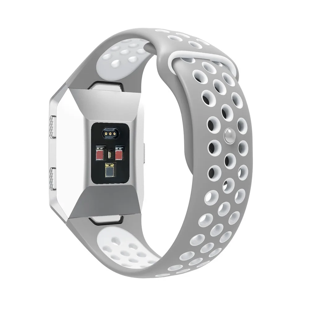 Apple Watch Band модный двухцветный спортивный силиконовый браслет ремешок для Fitbit Ionic длина ремешка 225 мм ремень для часов